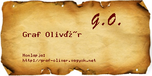 Graf Olivér névjegykártya
