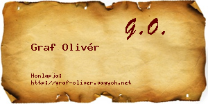 Graf Olivér névjegykártya